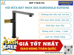 Vòi rửa bát inox 304 Eurogold EUF331D